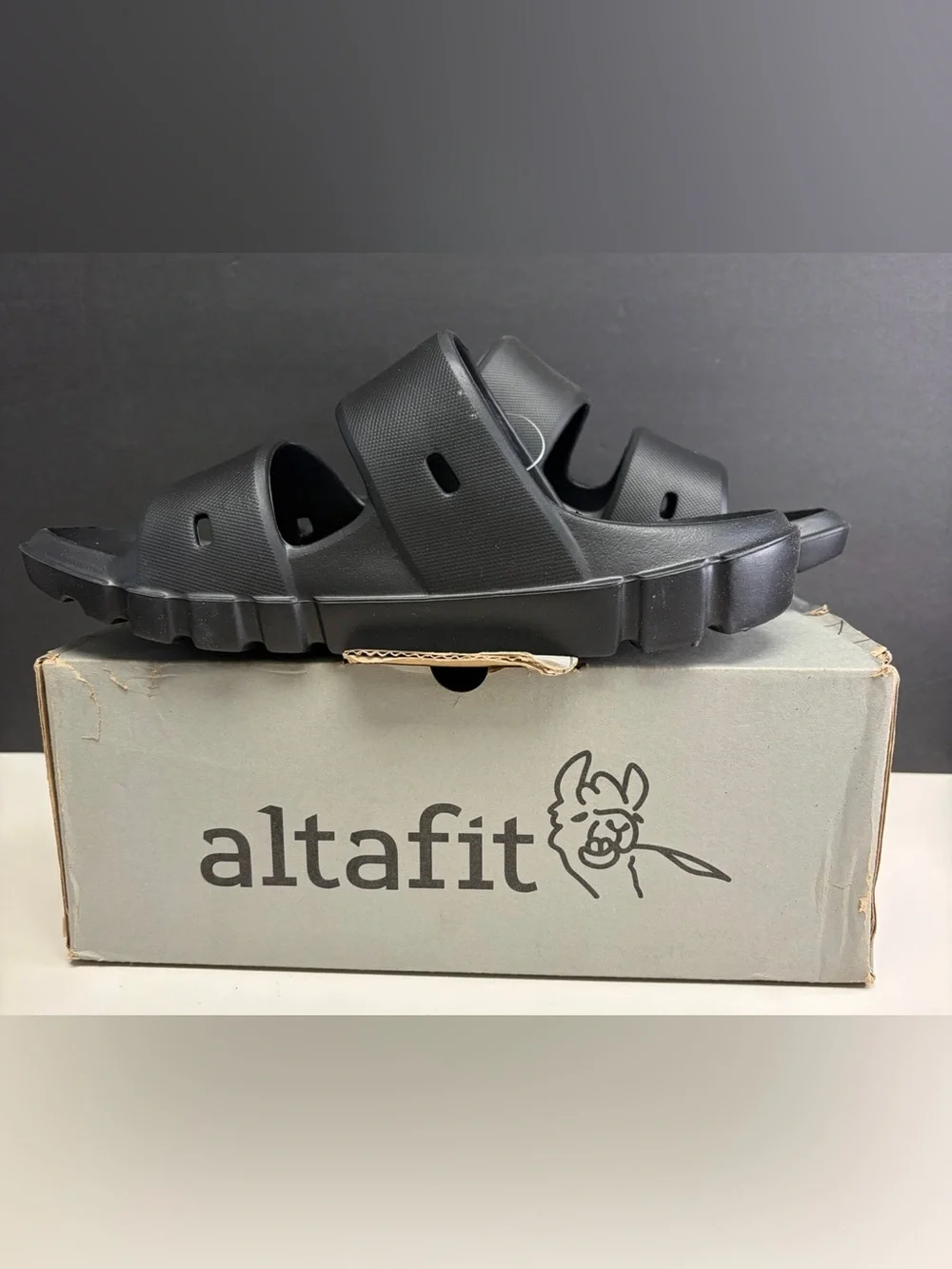 altafit Black Slide Sandals